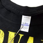 Tultex Y2K Nirvana Smiley Face T-Shirt Womens L Black 2013 Grunge Nevermind VTG Photo 5