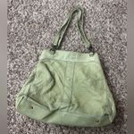 American Leather Co Light Green Leather Shoulder Bag Y2k Hobo Bag Photo 0