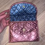 Pink & blue metallic vintage multiple compartment sewing wallet card wallet Photo 2