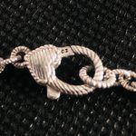 Judith Ripka  Sterling Silver Rope and Pearl Station Long Chain Necklace Photo 7