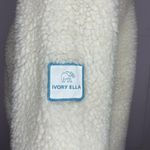 Ivory Ella NWT  Sz Small Full Zip Faux Sherpa Jacket Photo 4