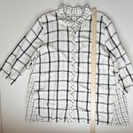 J.Jill  Plaid Button Down Tunic Top Size XL Classic Minimalist Fall Relaxed Soft Photo 8