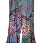 Umgee  Boho Ruffle Floral Wide Leg Wild Child Elastic Waist Pants 2XL Photo 0