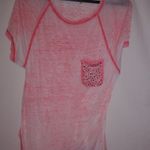 Seven7  M Coral Red Thin Embellished Top Photo 0