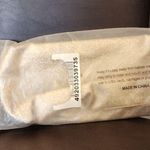 New In Package Lancome Paris Gold Glitter Makeup Cosmetic Beauty Bag 10" x 4.5" Photo 2