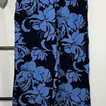 Soft Surroundings Soft Surroundings Blue Flowered Palazzo Wide Leg Pants Size Medium Photo 0