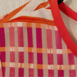 Eliza J Colorful Crosshatch 3/4 Sleeve Jersey A-line Dress minidress size 6 Photo 4