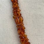 Jay King Amber Beaded Braided Necklace Silver Desert Rose 26” Photo 2