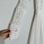 Lulus  Awaken My Love White Long Sleeve Lace Maxi Dress Photo 5