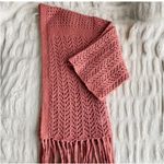 Kimchi Blue Anthropologie Coral Pink Cozy Cardigan Open Knit Medium Dusty Rose Photo 3