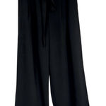 Tahari Black Wide Leg Trousers Dress Pants Women 4 Paperbag Waist Classic Preppy Photo 0