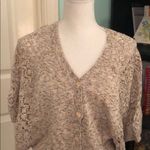 Valerie Bertinelli  NWOT Beige size small cardigan Photo 1