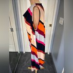 kim rogers Kim‎ Rogers Curvy Diagonal Striped Sleeveless Stretch Dress Photo 4