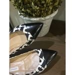 Diane Von Furstenberg  Lela Leather Ballet Flats Black & White Womens Size 6B Photo 4