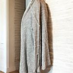 Free People  In the Loop Grey Waterfall Cardigan Small Photo 4