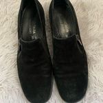 Aquatalia  Black Suede Loafers size 38.5 Photo 0
