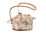 American Eagle  Outfitters Floral Crossbody Bag with Tan and Silver Accents Photo 1