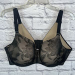 Cacique  Women's Lightly Lined Balconette Black Lace Underwire Bra 42DD Photo 0