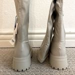 Pull & Bear NWT-  Off White Over The Knee Chunky Heel Boots Photo 3
