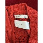 Old Navy NWT Burnt Orange Open Knit Button Back Crop Short Sleeve Sweater Small Photo 4