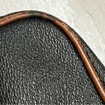 Esprit Black Brown Leather Crossbody Bag 80s Icon Preppy GenX Vintage Cool Photo 3