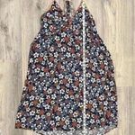 Hem & Thread  Floral Sleeveless Cami Dress Blue Orange VNeck Midi Sundress Size S Photo 7