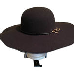 Mud Pie  Women's Vale Wide Brim Link Hat‎ Black Size OSFM Western Photo 0