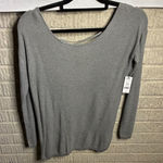 Garage Stone Grey Mix Chandail Lace Back Lace Up Sweater XS Photo 0