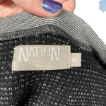 Nation Ltd  Charcoal Gray Black Marled Knit Pullover‎ Sweater Top Size Medium Photo 6