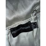 Pretty Little Thing Cream Eyelash Lace Trim Thong Bodysuit One piece Sz 0 EUC Photo 2