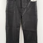 Good American  Jeans SZ 4/27 Good Legs 27.5” Straight Coated High Rise Black NWT Photo 13