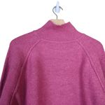 Arizona Jeans  Co. Womens L Cropped Bell Sleeve Mock Neck Sweater in Dark Pink Photo 3