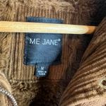 Me Jane Corduroy Jacket Size M Brown Sherpa Lined Snap Button Up Coat Photo 1