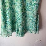 Dress Barn Vintage Y2K Fairycore Abstract Swirl Midi Skirt Green L USA Photo 2