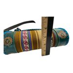 Handcrafted
Jawaja Leather Bag with Cloth Woven Patch Blue Photo 10