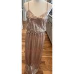 Little Mistress  NWT ROSE GOLD HAND SEWN SEQUINED GOWN WOMENS SIZE 6 Photo 2