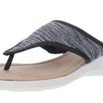 st. john's bay  Memory Foam Thong Comfort Zomp Black Sandal Size 8 Photo 13