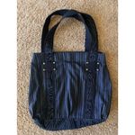 Dakine Black Gray Animal Stripe Canvas Shoulder Tote Bag Y2K Style Paisley Lined Photo 7