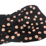 Topshop Retro Polka Dot Bikini Top Black Pink Size 8 Halter Bandeau Tie Front Photo 4