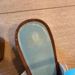 Frances Valentine Betty Patent Leather Heeled Sandal Size 9 Brown Photo 6