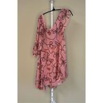 Pinko Uniqueness NWT One Shoulder Crepe Dress in Pink Size 44 IT/US 8 Photo 6