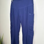 Jaanuu ULTRAsoft Scrub Yoga Pants XS 5 Pockets Mid-Rise Medical Nurse Navy Photo 1