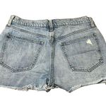 Gap Denim 3" High Rise Shorts Destroyed Cut Off Bootie Shorts Button Fly Sz 26 Photo 1