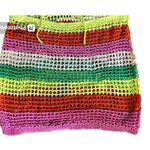 Crochet‎ Knit Swim Suit Cover Up Dress Size XL Green Photo 3