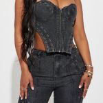 FashioNova Delia Denim Pant Set - FashionNova Photo 0