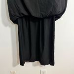 Saloni Camille Bow Beaded Dress Women 4 Black Velvet Silk Holiday Midi Quite Lux Photo 6