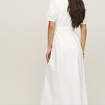 Reformation Weiss White Linen Wrap Dress Size Small Photo 11