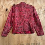 Metaphor  Gold & Red Tapestry Blazer Jacket Sz L Photo 4