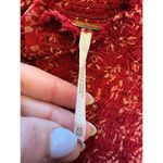 Free People Roma Blouse Red Sheer Puffy Sleeve Boho Bohemian Top Size XS Photo 9