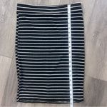 Joe B Striped Black and White Women's Bodycon Skirt Medium Photo 4